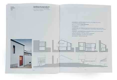 Páginas del catálogo de los Premios de Arquitectura "Rodríguez Peña" (uqui)